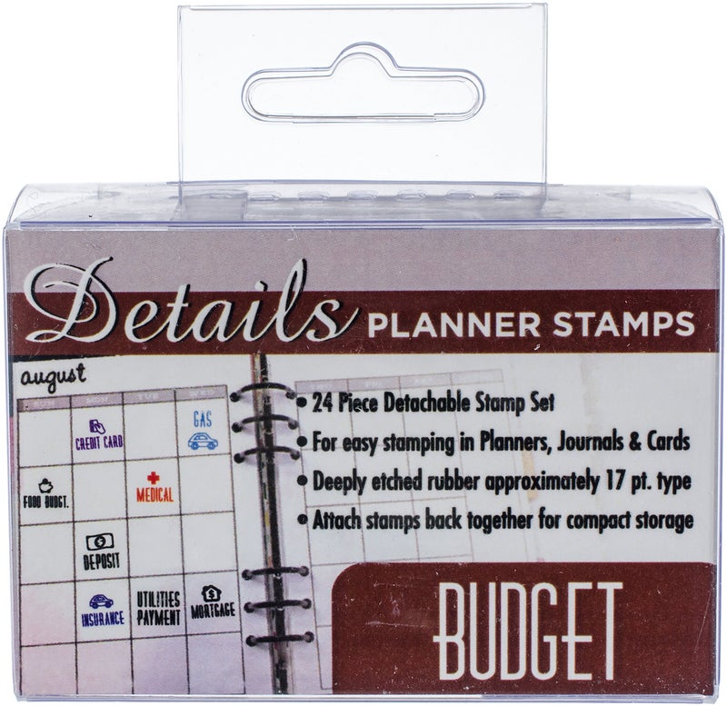 Contact USA Details Budget Planner Stamp Set (CU-07946) - Image 2